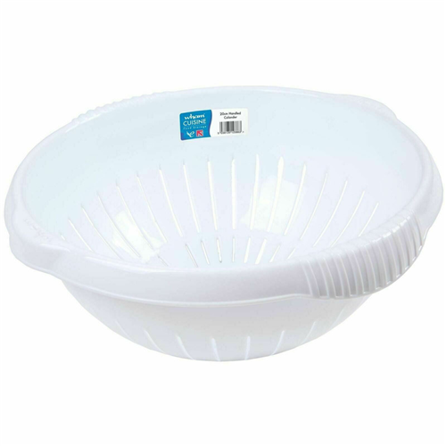 Wham Cuisine Large White Essential Kitchen Colander Strainer Basket Bowl - 30 cm Wham Cuisine Large White Essential Kitchen Colander Strainer Basket Bowl - 30 cm
